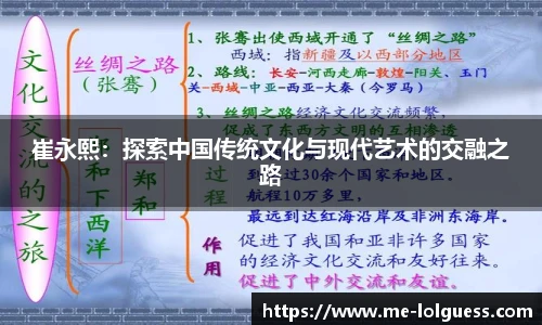 崔永熙:探索中国传统文化与现代艺术的交融之路